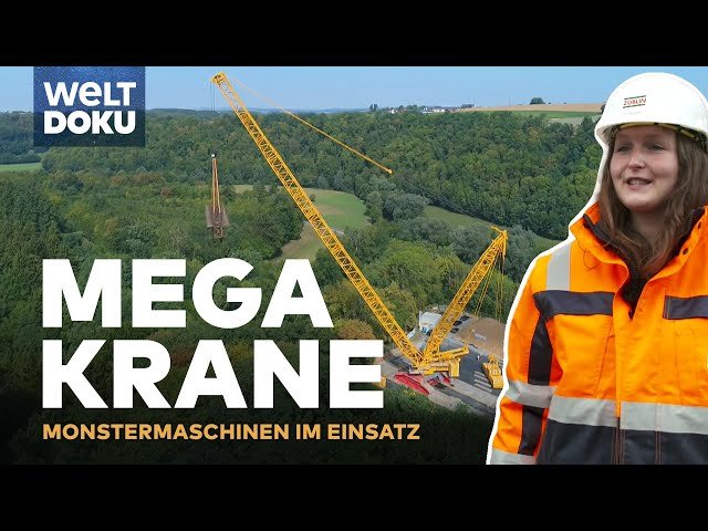 MEGA KRANE - Drei Monstermaschinen - eine Mission - Kranplätze müssen verdichtet sein!